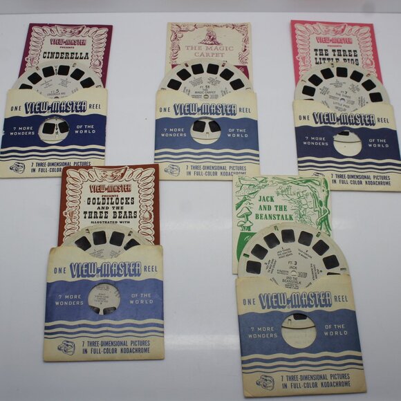 19 Vintage 1940s-50s Sawyers Single View-Master Reels Fairy Tales Hawaii Flowers - Picture 4 of 16